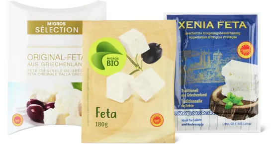 Alle Feta und Salatkäse