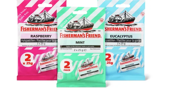 Alle Fisherman's Friend Halspastillen