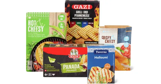 Alle Grill- und Bratkäse in Selbstbedienung