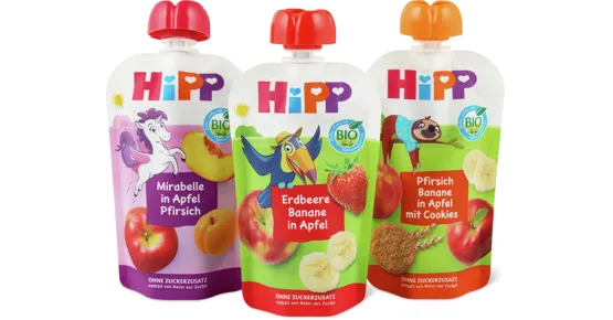 Alle Hipp Bio Quetschbeutel