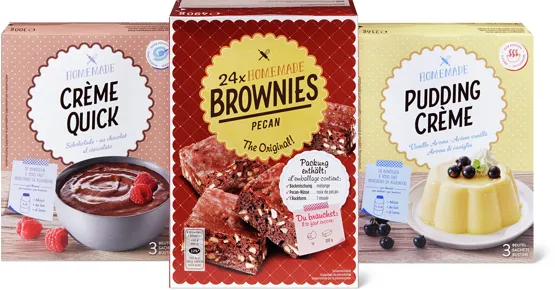 Alle Homemade-Backmischungen und -Dessertpulver