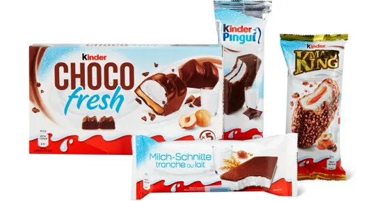 Alle Kinder Milchsnacks gekühlt