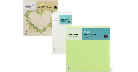 Alle Kitchen & Co.-Servietten, -Tischsets und -Tischtücher aus Papier, FSC®