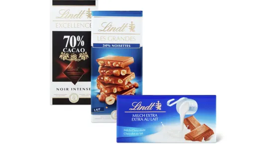 Alle Lindt Tafelschokoladen