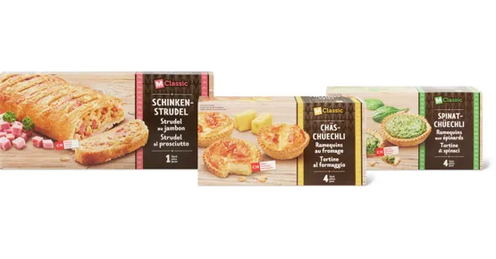 Alle M-Classic-Chüechli und -Strudel