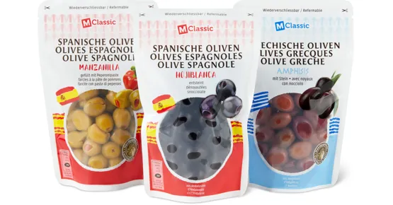 Alle M-Classic-Oliven im Beutel