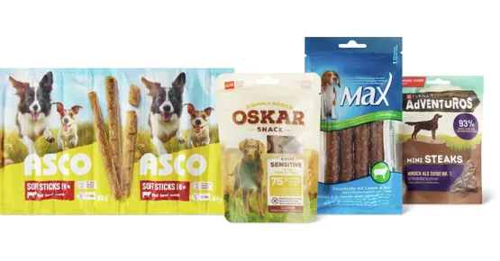 Alle Max-, Adventuros-, Asco- und Oskar-Hundesnacks