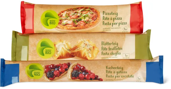 Alle Migros Bio Fertigteige gekühlt