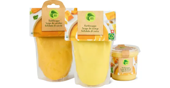 Alle Migros Bio Suppen gekühlt