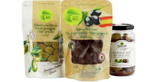 Alle Migros Bio und Alnatura Oliven, ungekühlt