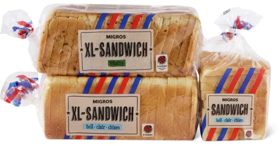 Alle Migros Sandwich und American Favorites Toasts, IP-SUISSE