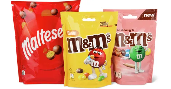 Alle M&M's und Maltesers