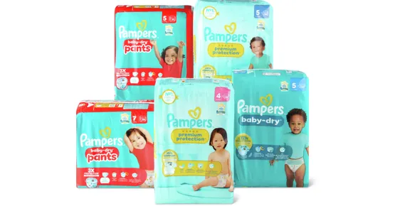 Alle Pampers Windeln