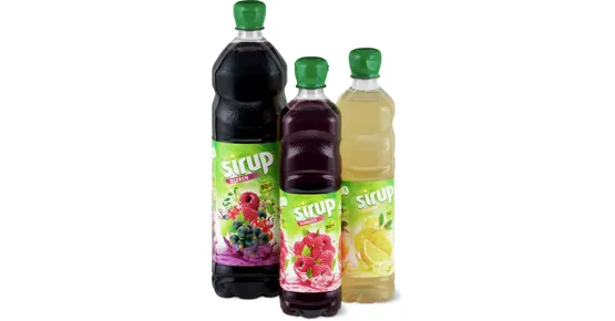 Alle Sirupe in PET-Flaschen