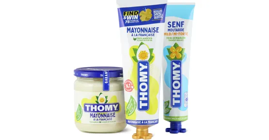Alle Thomy-Tuben, -Squeezer und -Gläser