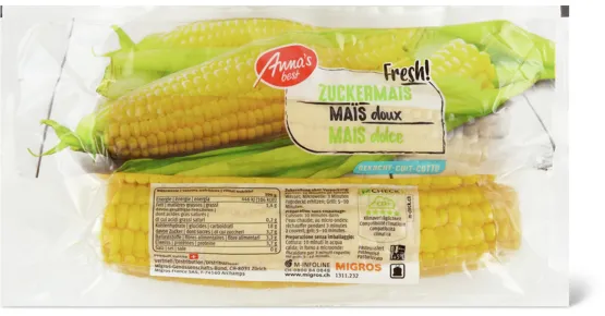Anna's Best- und Migros-Zuckermais