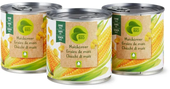 Bio Maiskörner, 3er-Pack
