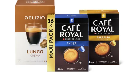 Café Royal- und Delizio-Kapseln