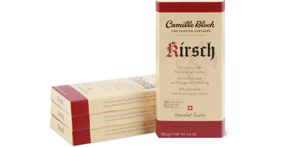 Camille Bloch Tafelschokoladen-Kirsch oder -Williams, 4er-Pack