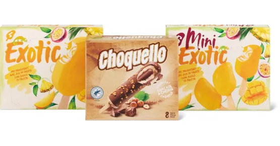 Choquello Praline-, Mini Exotic- oder Exotic-Glace-Stängel