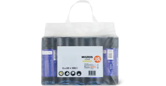 Clean Kehrichtsäcke Herkules, 5er-Pack