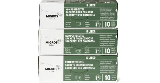 Clean Kompostbeutel, 3er-Pack