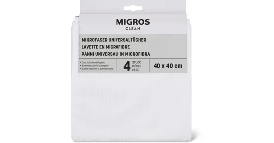 Clean Mikrofaser Universaltücher, 4er-Pack