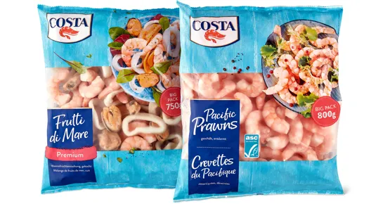 Costa-Pacific Prawns, ASC oder -Meeresfrüchtemischung