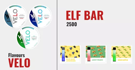 Elf Bar 2500 & Velo Snus 50% im Sale! Bei Snustrend.com!