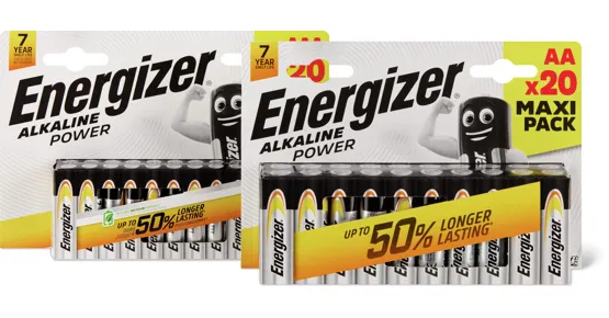 Energizer Alkaline Power Batterien AA oder AAA