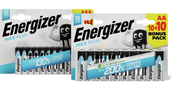 Energizer Max Plus Batterien AA oder AAA