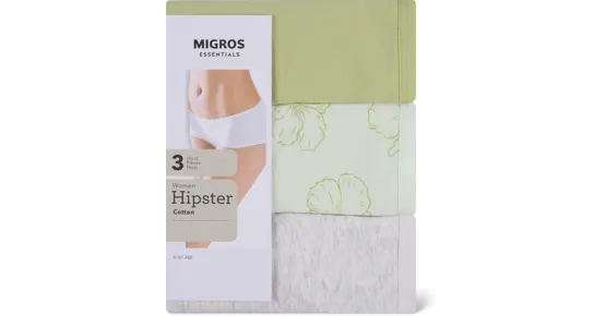 Essentials Damen-Hipster, 3er-Pack