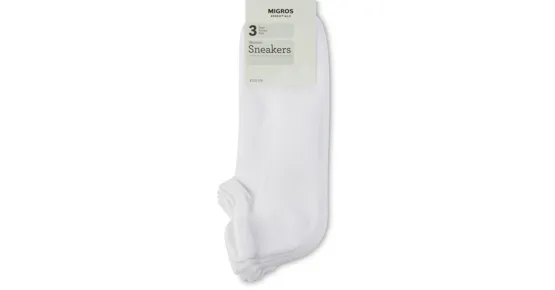 Essentials Damen-Sneaker-Socken, 3er-Pack