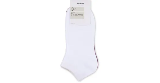 Essentials Damen-Sneaker-Socken, 3er-Pack