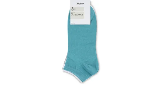 Essentials Damen-Sneaker-Socken, 3er-Pack