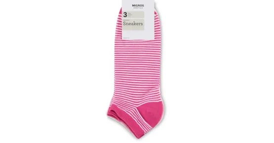 Essentials Damen-Sneaker-Socken, 3er-Pack