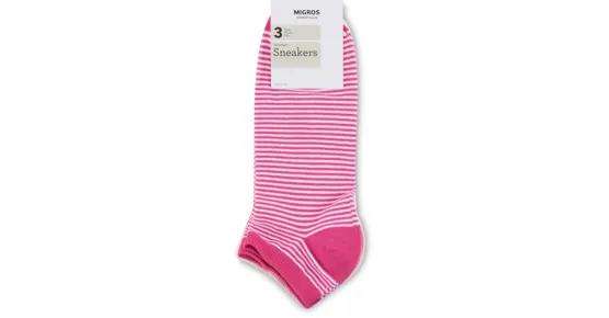 Essentials Damen-Sneaker-Socken, 3er-Pack