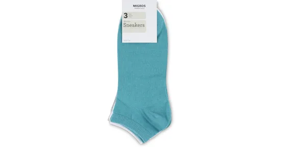 Essentials Damen-Sneaker-Socken, 3er-Pack