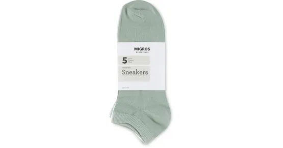 Essentials Damen-Sneaker-Socken, 5er-Pack