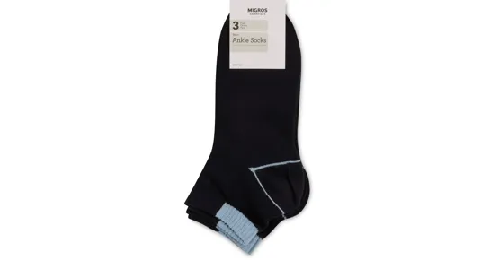 Essentials Herren-Kurzsocken, 3er-Pack