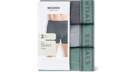 Essentials Herren-Short, 3er-Pack