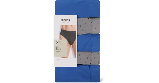 Essentials Herren-Slip, 5er-Pack