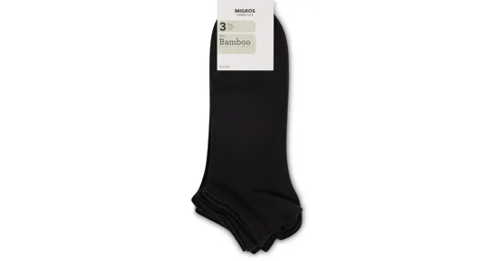 Essentials Herren-Sneaker-Socken Bamboo, 3er-Pack