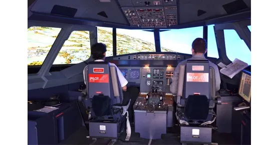 Flug im Flugsimulator