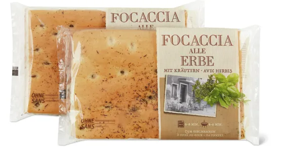Focaccia mit Kräutern, Duo-Pack