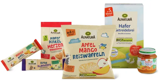 Gesamtes Alnatura Bio Babynahrungs-Sortiment
