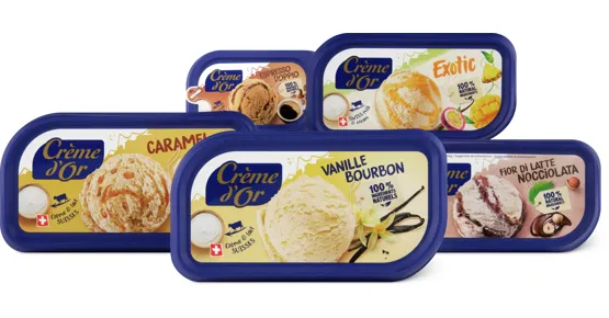 Gesamtes Crème d'Or Sortiment