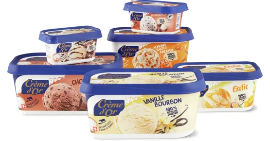 Gesamtes Crème d'Or Sortiment
