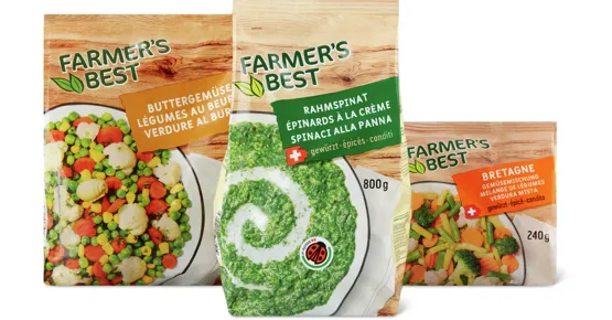 Gesamtes Farmer's Best Gemüse Sortiment
