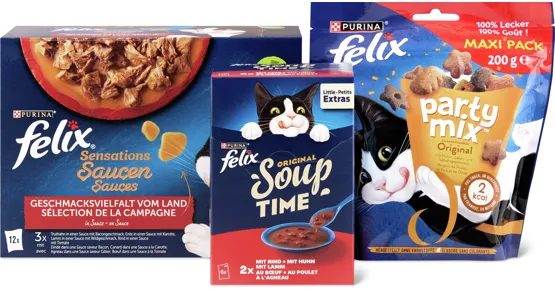 Gesamtes Felix Katzenfutter-Sortiment